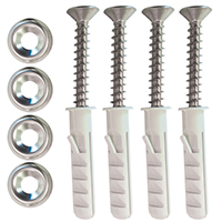 Kit montaje pared para contenedor aro salvavidas