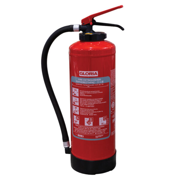 Extintor Polvo Seco, LALIZAS, 6kg, accionado por Cartucho, c/soporte de pared,SOLAS/MED(EN,GR,CN)