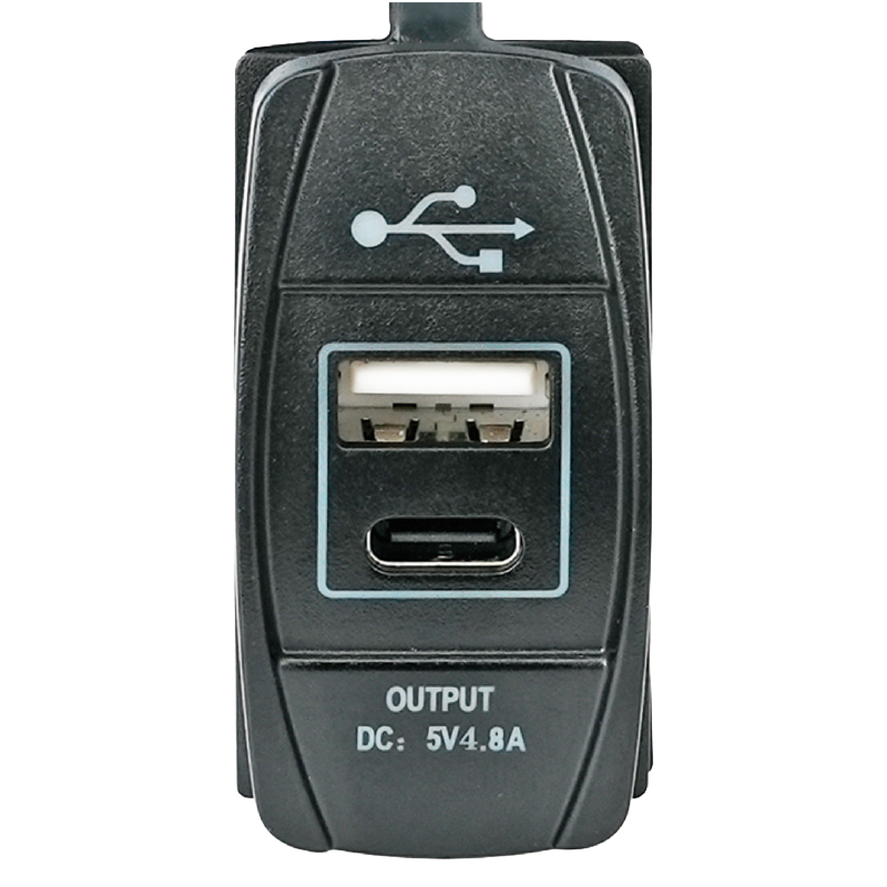 Enchufe de corriente de doble puerto (USB y C): imagen 1
