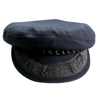 Hydraiiko Cap, handmade, navy blue, large (size 60)