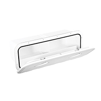 REGISTRO RECTANGULAR BLANCO CON COFRE 243x607mm