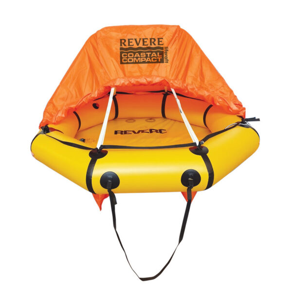 REVERE COASTAL COMPACT Liferaft, with canopy, 4prs