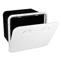 Registro TOP LINE 460x525mm + Cofre satinado, Negro