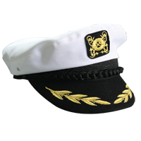 Captain's Cap, cotton, white, large (size 60)
