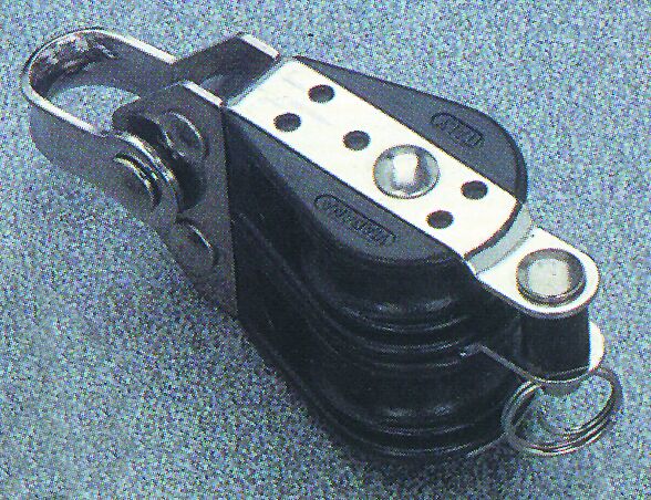 Double ball bearing block with becket , 22mm Diam. 6mm