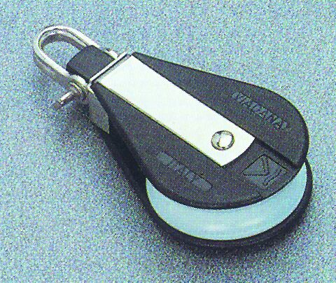 Polea de un rodamiento, Diam. 57mm, Diam. 12mm