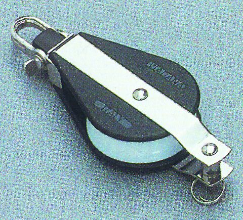 Single ball bearing block with becket,Diam. 57mm, Diam. 12mm