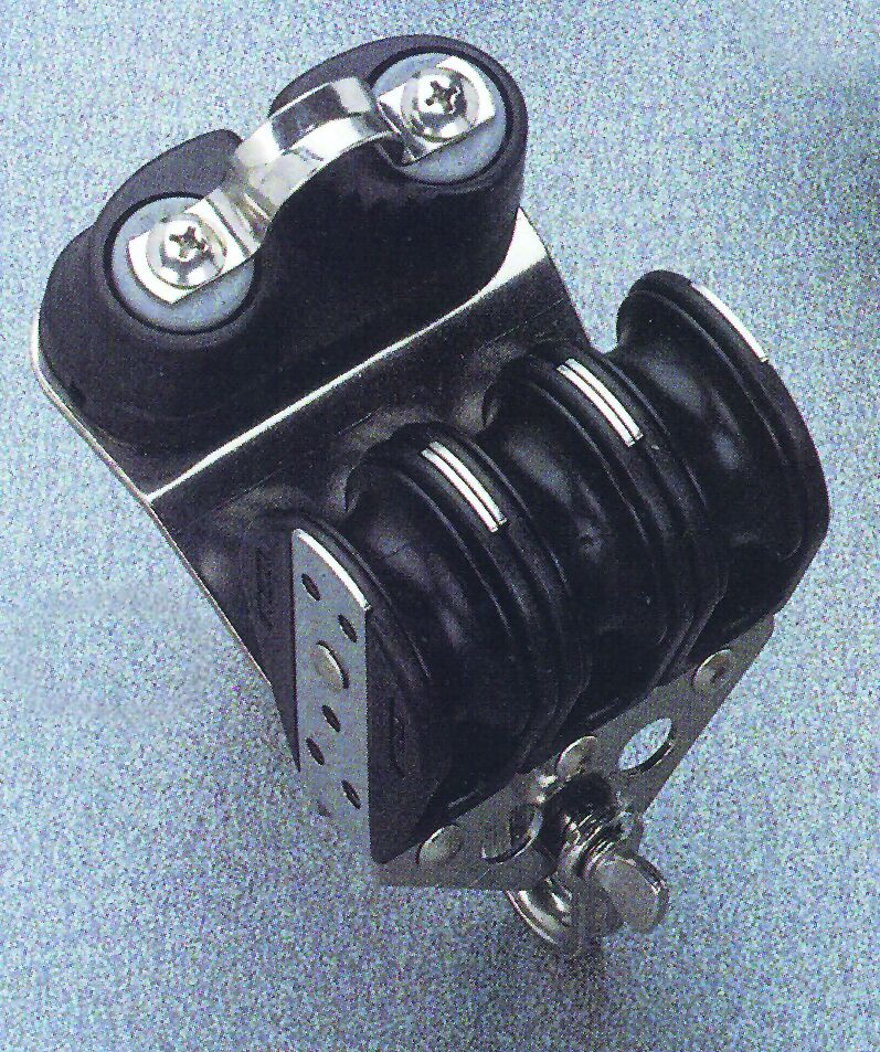 Triple ball bearing block with cabron fibre ball, Diam. 38mm, Diam. 10mm: imagen 1