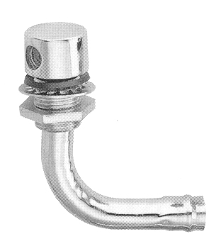 Fuel tank vent, round head 90 degree, bend down