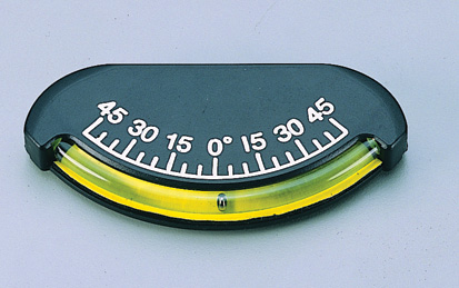 Plastic Clinometer, 45 degrees, 8.89 x 3.81 cm