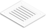 Rejilla De Ventilacion 11,5x12,7 Blanco