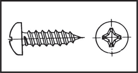 Tornillo Rosa Chapa 4,2x16mm Inox 316 DIN7981/70491-20p