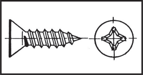 T. Ros. Chapa Cabeza Avellan 5,5x38mm Inox 798/7050-6p
