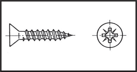 Tornillo Rosca Cabeza Avellanada 4x25 mm Inox 316--16pzas