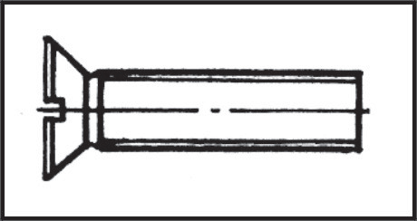 Τornillo Cabeza Avellanada 6x30 mm AISI 316 DIN 965, bolsa