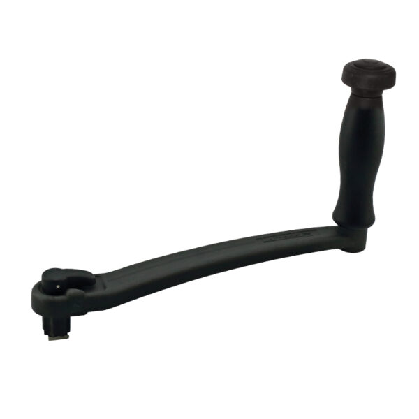 Manivela de cabrestante Lofrans, aluminio anodizado, con bloqueo y Manivela de velocidad, 20 cm, neg