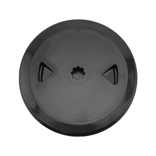 Escotilla de inspección con tapa fácilmente extraíble , Int.Ø100mm, ISO, Negro