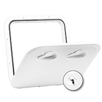 REGISTRO TOP 370X375mm + CIERRE SATINADO BLANCO