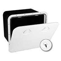 REGISTRO TOP 460x525mm + COFRE Y CIERRE SATINADO BLANCO