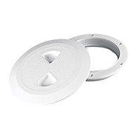 REGISTRO TOP REDONDO A PRESION SATINADO BLANCO Int.Ø108mm