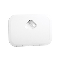 REGISTRO PEQUEÑO BLANCO SATINADO MANETA CROMADA 270x375mm