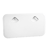REGISTRO GRANDE BLANCO SATINADO MANETA CROMADA 353x606mm