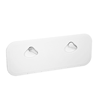 REGISTRO LARGO BLANCO SATINADO MANETA CROMADA 243x607mm