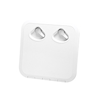 REGISTRO CUADRADO PEQUEÑO BLANCO SATINADO MANETA CROMADA 370x375mm