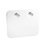 REGISTRO CUADRADO GRANDE BLANCO SATINADO MANETA CROMADA 460x525mm