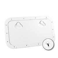 REGISTRO CLASSIC 355X600mm + CERRADURA SATINADO BLANCO