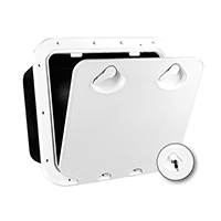 REGISTRO CLASSIC 463X517mm + CERRADURA SATINADO BLANCO