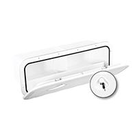 REGISTRO RECTANGULAR BLANCO CON COFRE Y CIERRE 243x607mm