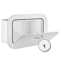 PORTILLO MID LINE 278x378mm BLANCO CON CAJON Y CERRADURA