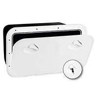 PORTILLO MID LINE 355x600mm BLANCO CON CERRADURA