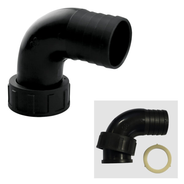 RACORD TUERCA ACODADO 1.1/2" TUBO 38mm