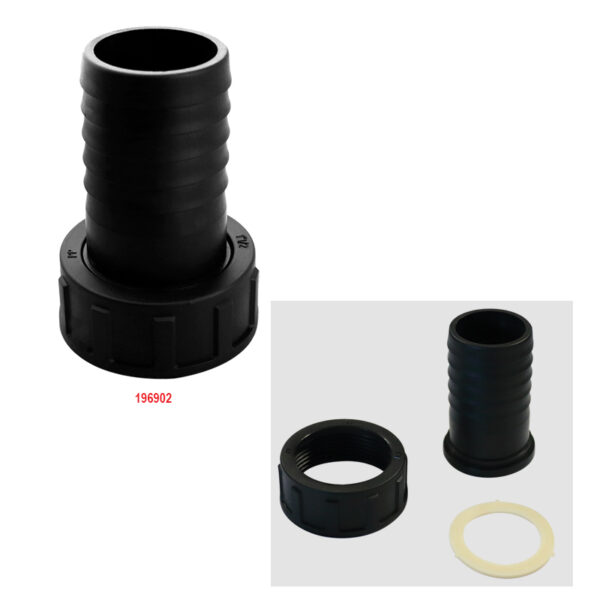 RACORD TUERCA RECTO 1.1/2" TUBO 38mm" Conjunto de 3 piezas