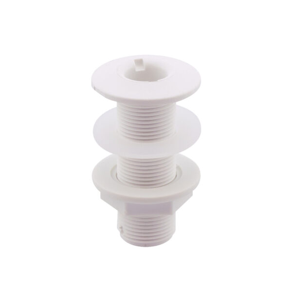 Pasacasco blanco para válvula 3/4'',con arandela, L.81mm, ISO