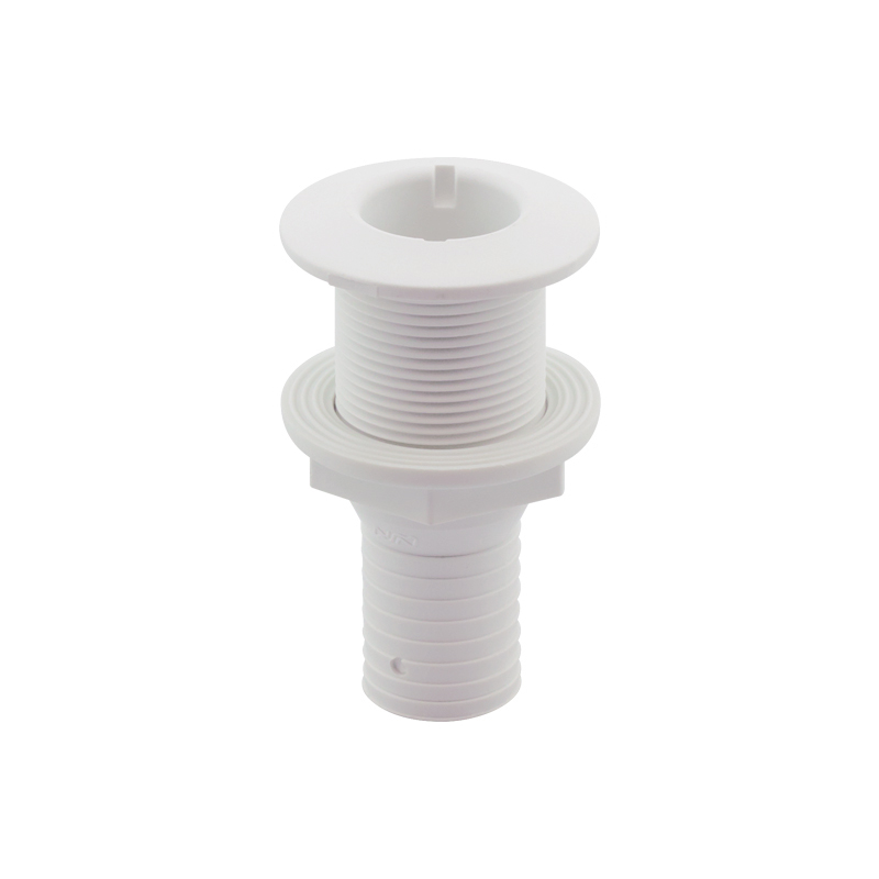 Pasacasco blanco para válvula 1 1/4'', con conector para manguera Ø32mm: imagen 1