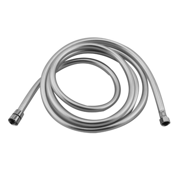 Manguera para ducha de 1,5m, 1/2''-3/8'' rosca plata, Ø13mm - gris