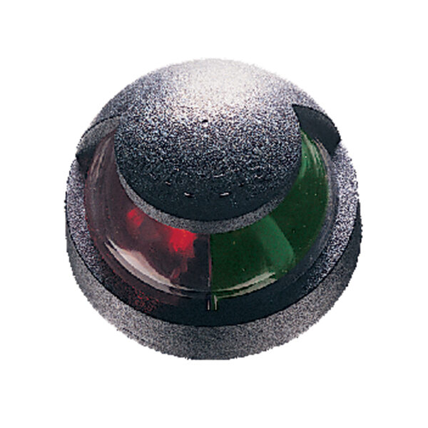 Luz bicolor POWER 7, montada en cubierta, con carcasa negra