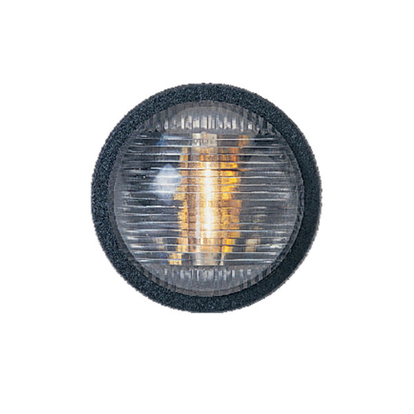 Luz de navegación POWER 7, esparcidor fijo, negro, Ø 50mm