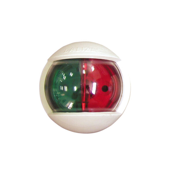 Luz bicolor POWER 7, montaje lateral, con carcasa blanca