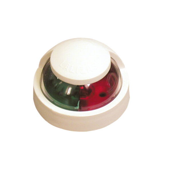 Luz bicolor POWER 7, montada en cubierta, con carcasa blanca