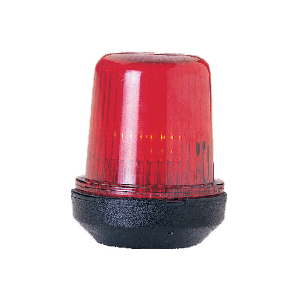 Luz todo horizonte CLASSIC 12, roja 360 °, con carcasa negra