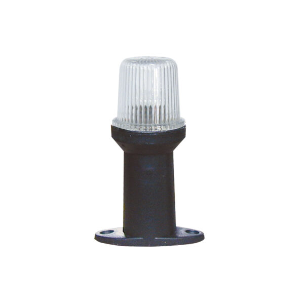 Luz todo horizonte, blanca 360 °, con carcasa negra