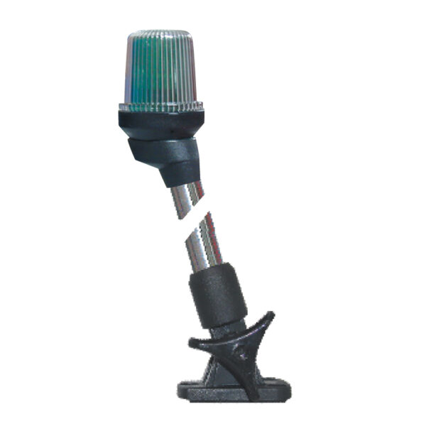 Luz todo horizonte, tricolor, plegable de 23 cm, con carcasa negra