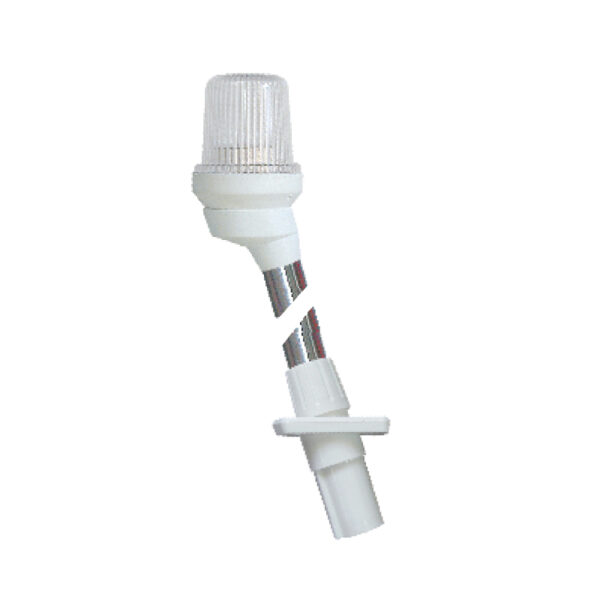 Luz todo horizonte telescópica de 54 cm con carcasa blanca