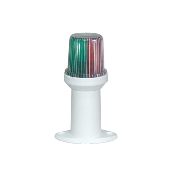 Luz todo horizonte, tricolor 360 °, con carcasa blanca