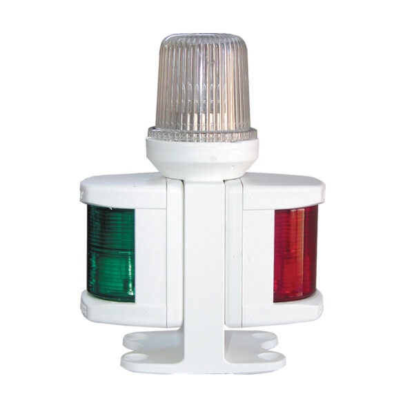 Luces de babor, estribor y Luz todo horizonte CLASSIC 12, con carcasa blanca