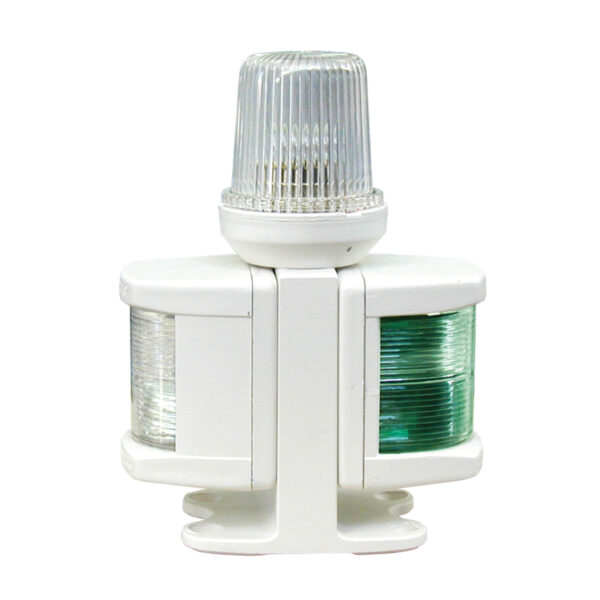 CLASSIC 12 Luz todo horizonte, de popa y bicolor, con carcasa blanca